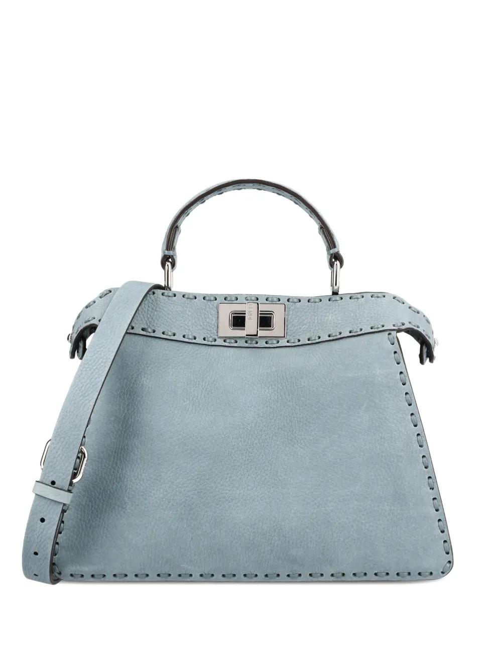 Маленькая сумка-тоут Peekaboo ISeeU с верхней ручкой Fendi, синий
Маленькая сумка-тоут Peekaboo ISeeU с верхней ручкой Fendi, синий