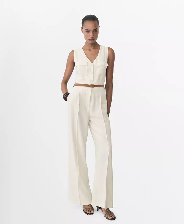 Женский длинный комбинезон с поясом MANGO, коричневый/бежевый
Женский длинный комбинезон с поясом MANGO, коричневый/бежевый