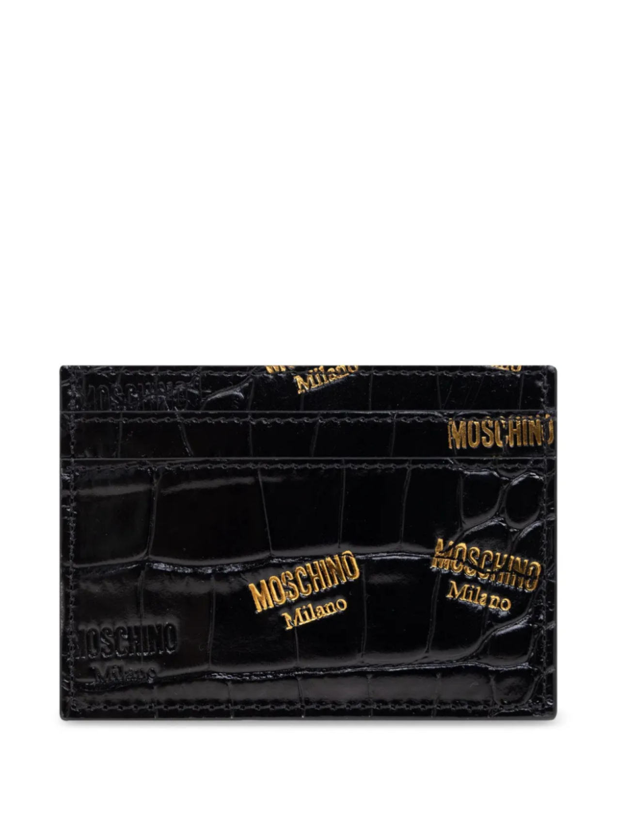 Визитница с тисненым логотипом Moschino, черный
Визитница с тисненым логотипом Moschino, черный