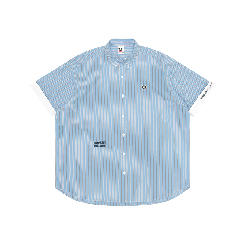 Полосатая рубашка A Bathing APE Aape, синий
Полосатая рубашка A Bathing APE Aape, синий