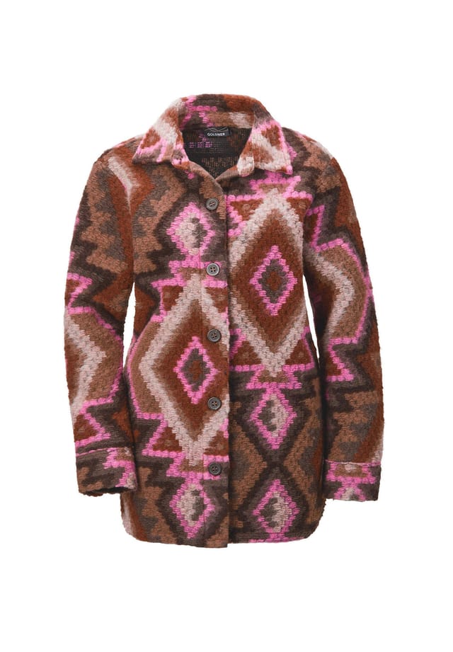 Короткий размер: рубашка-пиджак Goldner, мультиколор 
Короткий размер: рубашка-пиджак Goldner, мультиколор