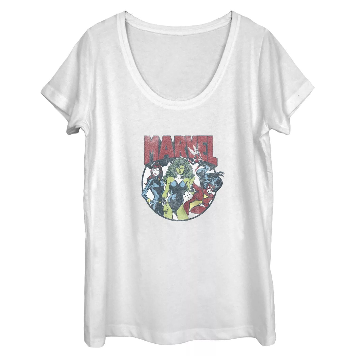 Женская футболка Marvel с круглым вырезом и рисунком для юниоров Marvel Group Licensed Character
Женская футболка Marvel с круглым вырезом и рисунком для юниоров Marvel Group Licensed Character