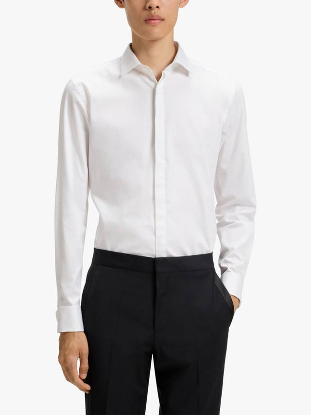 Хлопковая рубашка HUGO Kennew Slim Fit HUGO BOSS, Open White
Хлопковая рубашка HUGO Kennew Slim Fit HUGO BOSS, Open White