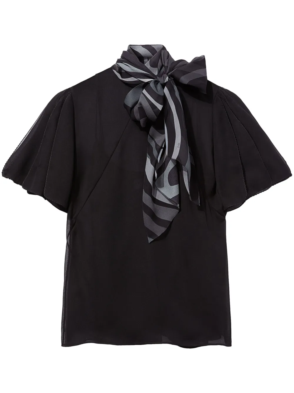 Шелковый топ с принтом Iride PUCCI, черный
Шелковый топ с принтом Iride PUCCI, черный