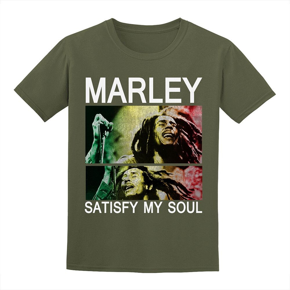 Мужская футболка Bob Marley Licensed Character, цвет Military Green 
Мужская футболка Bob Marley Licensed Character, цвет Military Green