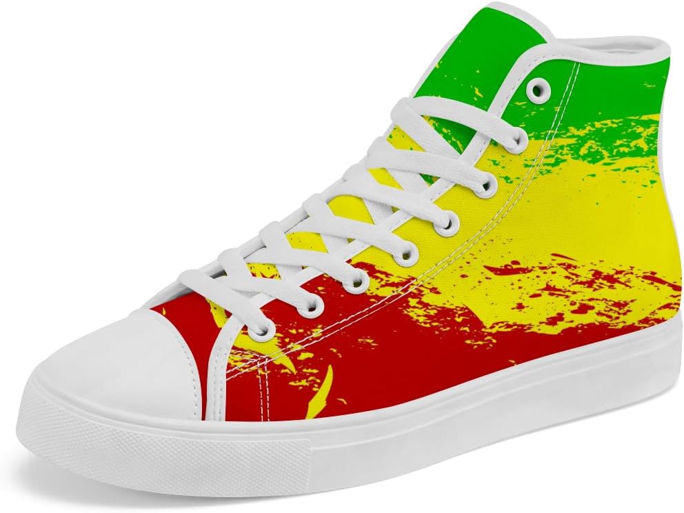 Кеды Chebing Rasta High Top из холщовой ткани для мужчин и женщин Ямайка, высокие кроссовки на шнуровке, повседневная обувь, подарок для папы и мамы, зеленый
Кеды Chebing Rasta High Top из холщовой ткани для мужчин и женщин Ямайка, высокие кроссовки на шнуровке, повседневная обувь, подарок для папы и мамы, зеленый