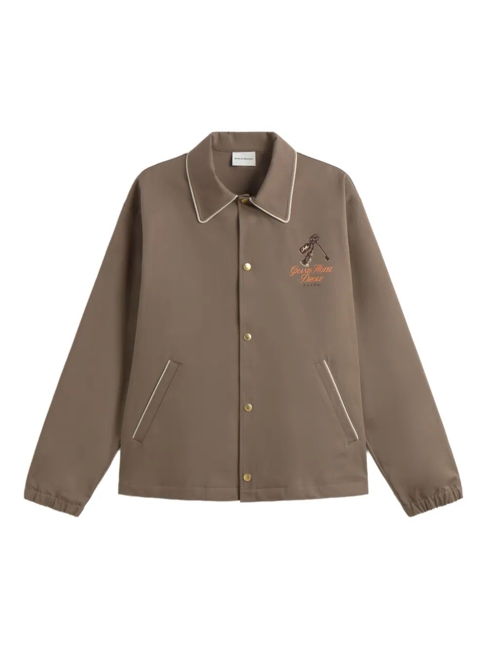 Куртка-рубашка La Veste Grand Hôtel с логотипом Drôle De Monsieur, коричневый
Куртка-рубашка La Veste Grand Hôtel с логотипом Drôle De Monsieur, коричневый