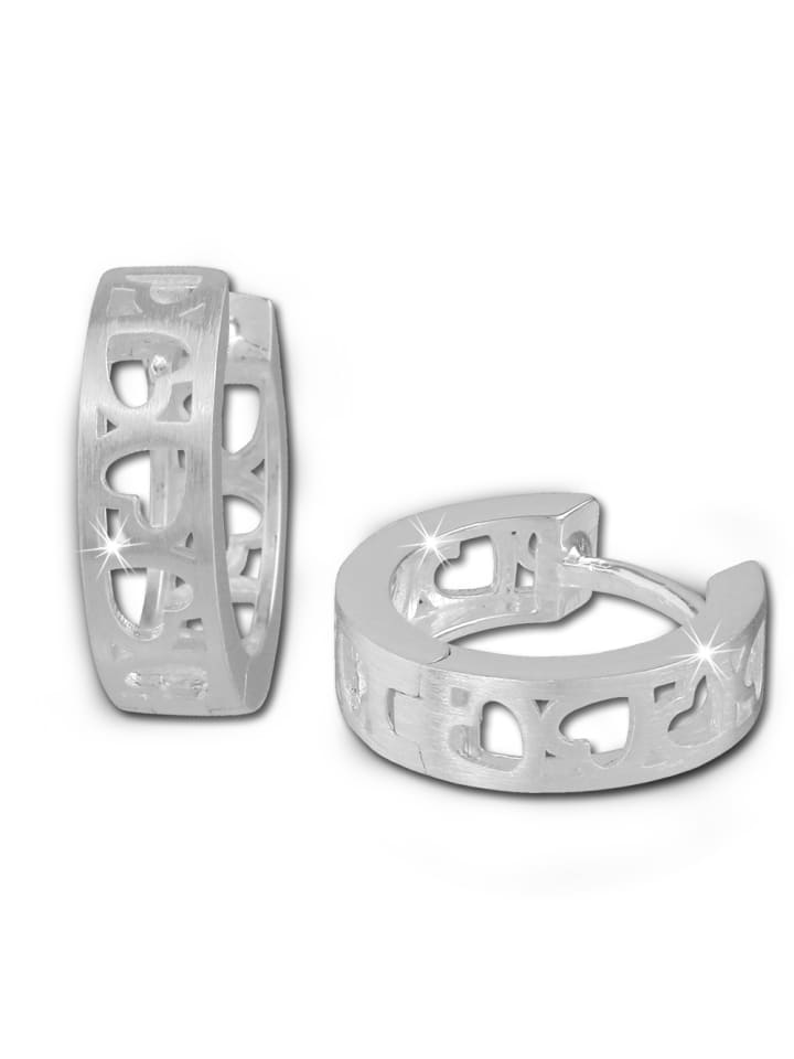 SilberDream Серьги-кольца из серебра 925 пробы с узором
SilberDream Серьги-кольца из серебра 925 пробы с узором