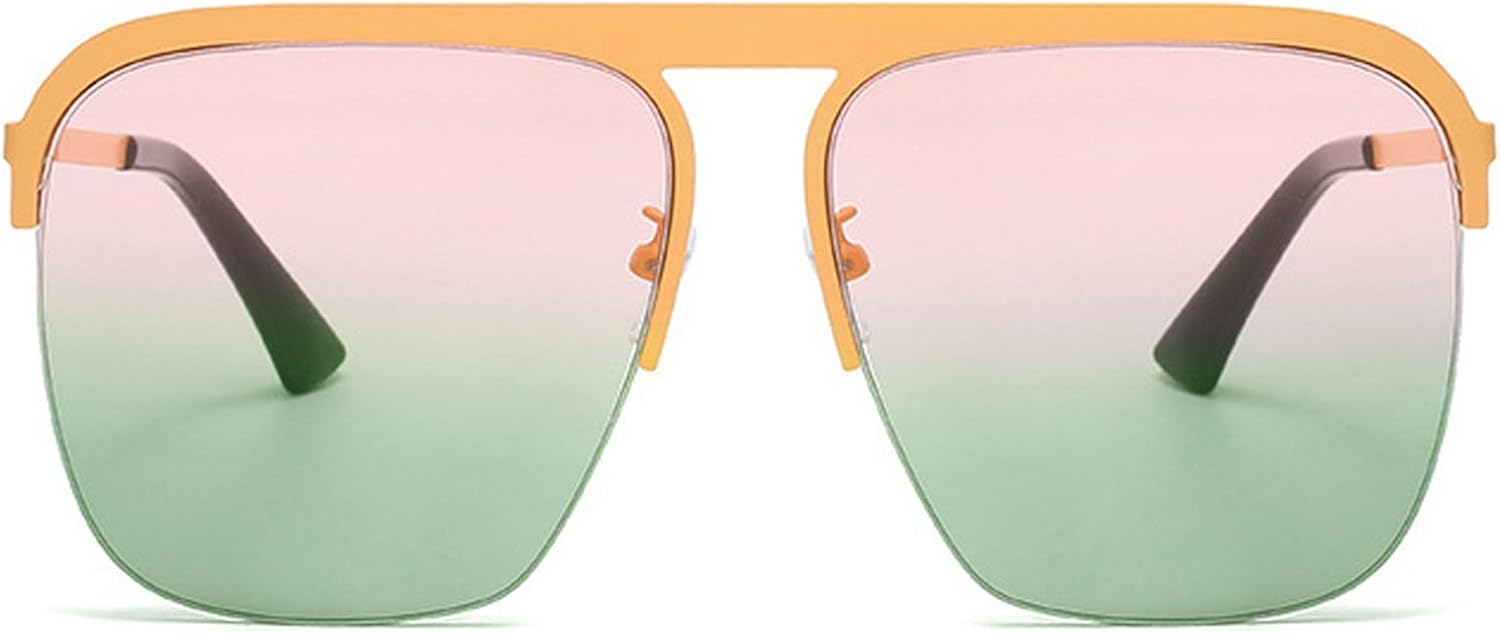 Роскошные женские квадратные солнцезащитные очки, большие солнцезащитные очки для женщин и мужчин, модные градиентные солнцезащитные очки с защитой от УФ-излучения UV400 mincl, Pink Green
Роскошные женские квадратные солнцезащитные очки, большие солнцезащитные очки для женщин и мужчин, модные градиентные солнцезащитные очки с защитой от УФ-излучения UV400 mincl, Pink Green