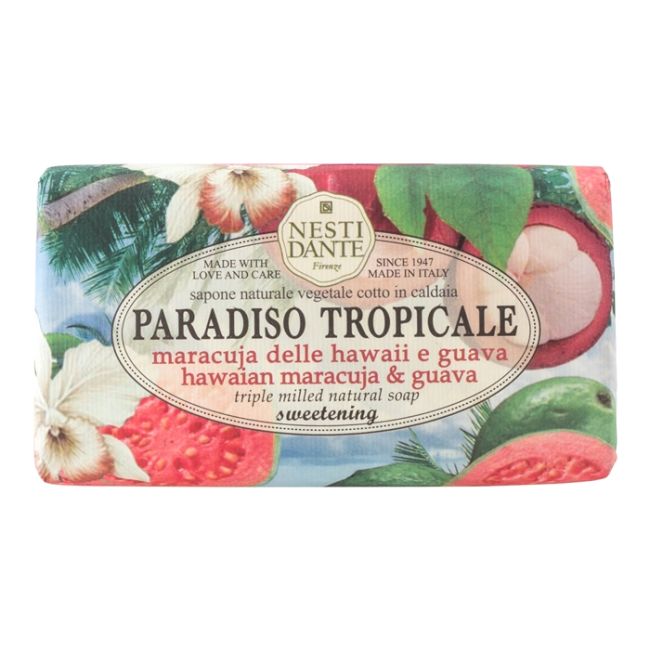 Мыло Paradisotropice с маракуйей и гуавой Nesti Dante, 250 гр
Мыло Paradisotropice с маракуйей и гуавой Nesti Dante, 250 гр