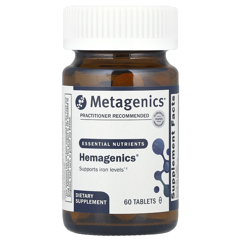 Metagenics, Hemagenics, 60 таблеток
Metagenics, Hemagenics, 60 таблеток
