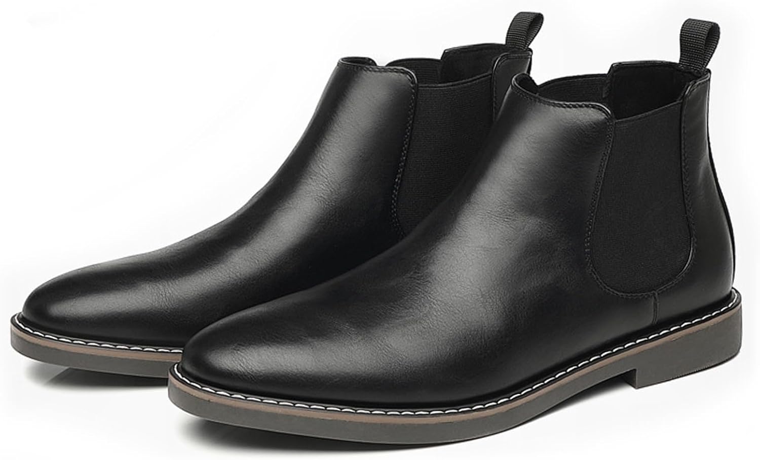 Мужские винтажные кожаные челси-ботинки: модные с заостренным носком, удобные, на эластичной резинке, средние по высоте, классические челси-ботинки на низком каблуке для делового и формального стиля Ptnoka, черный
Мужские винтажные кожаные челси-ботинки: модные с заостренным носком, удобные, на эластичной резинке, средние по высоте, классические челси-ботинки на низком каблуке для делового и формального стиля Ptnoka, черный