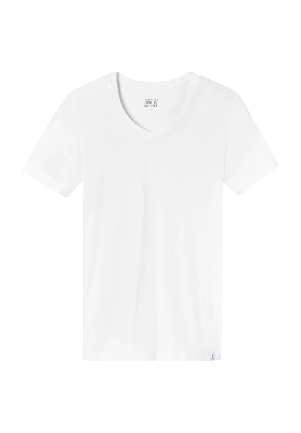 Мягкая мужская майка Long Life с V-образным вырезом SCHIESSER, белый 
Мягкая мужская майка Long Life с V-образным вырезом SCHIESSER, белый