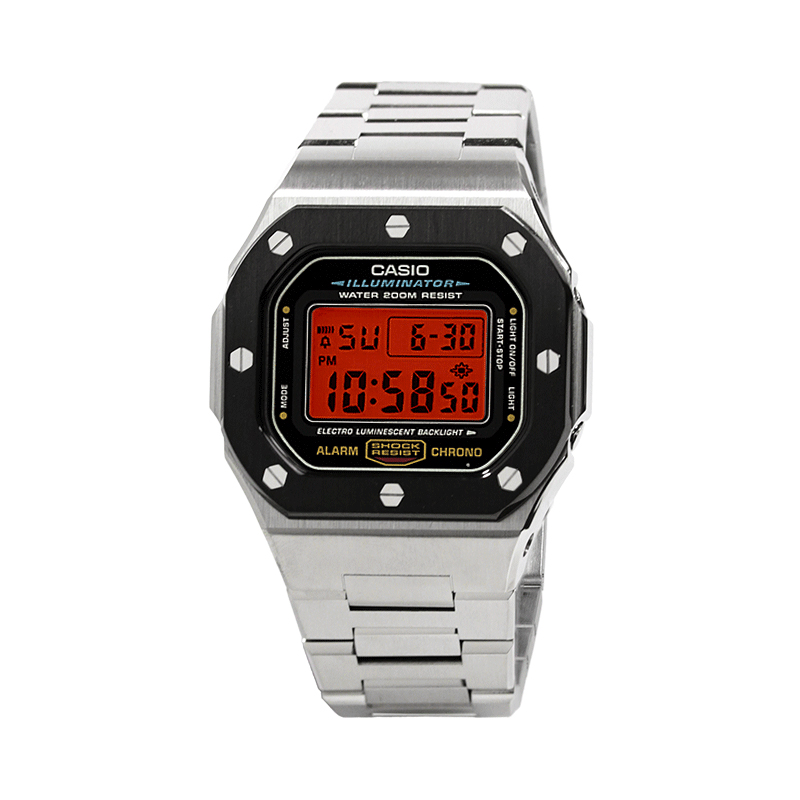 CASIO Retrofit Series Electronic Movement Stainless Steel Strap Watch Unisex Red Watch Dial
CASIO Retrofit Series Electronic Movement Stainless Steel Strap Watch Unisex Red Watch Dial