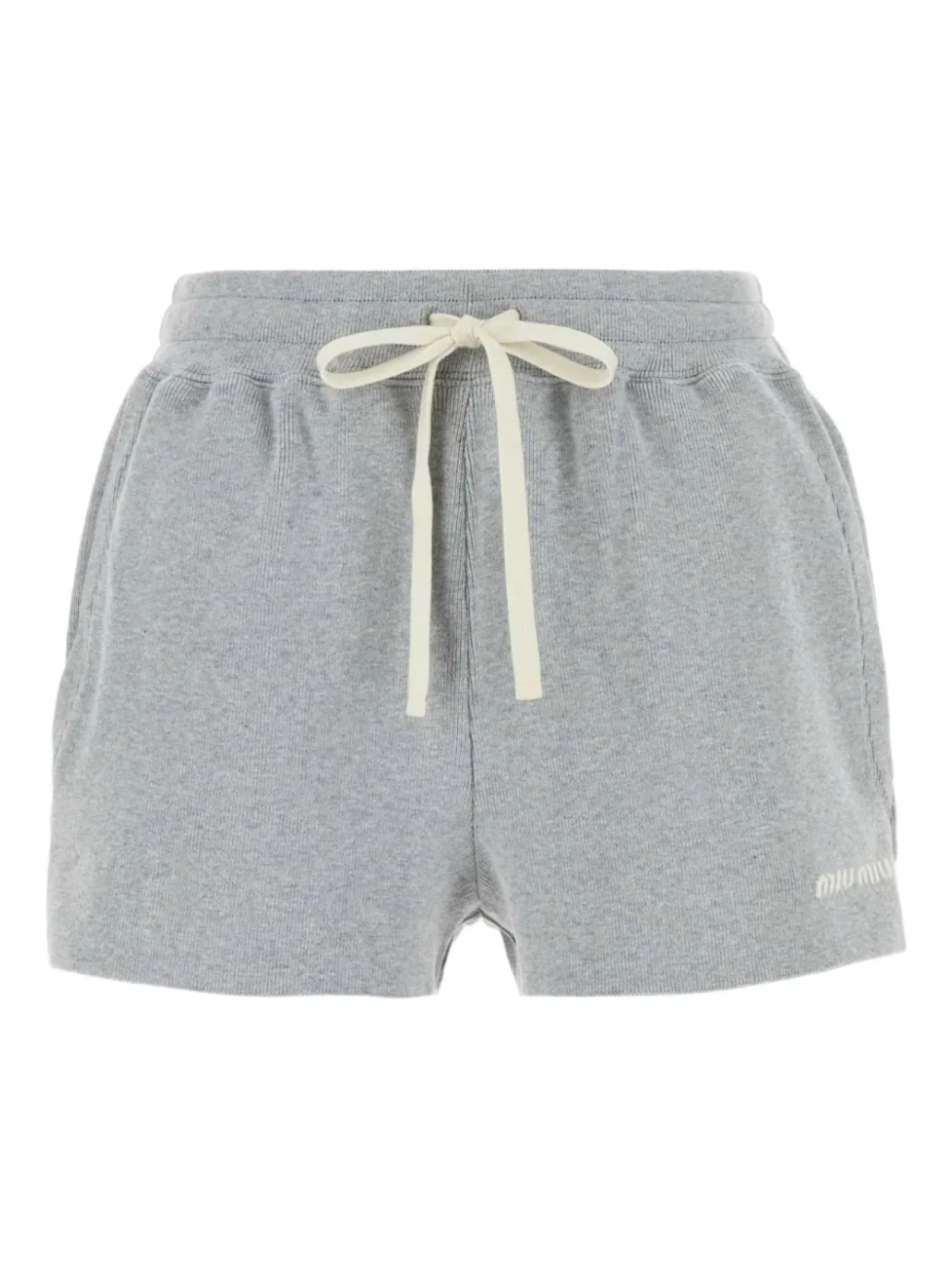 Шорты Miu Miu с завязками на талии, серый
Шорты Miu Miu с завязками на талии, серый