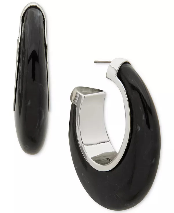 Открытые серьги-кольца из синей смолы Dkny, black
Открытые серьги-кольца из синей смолы Dkny, black