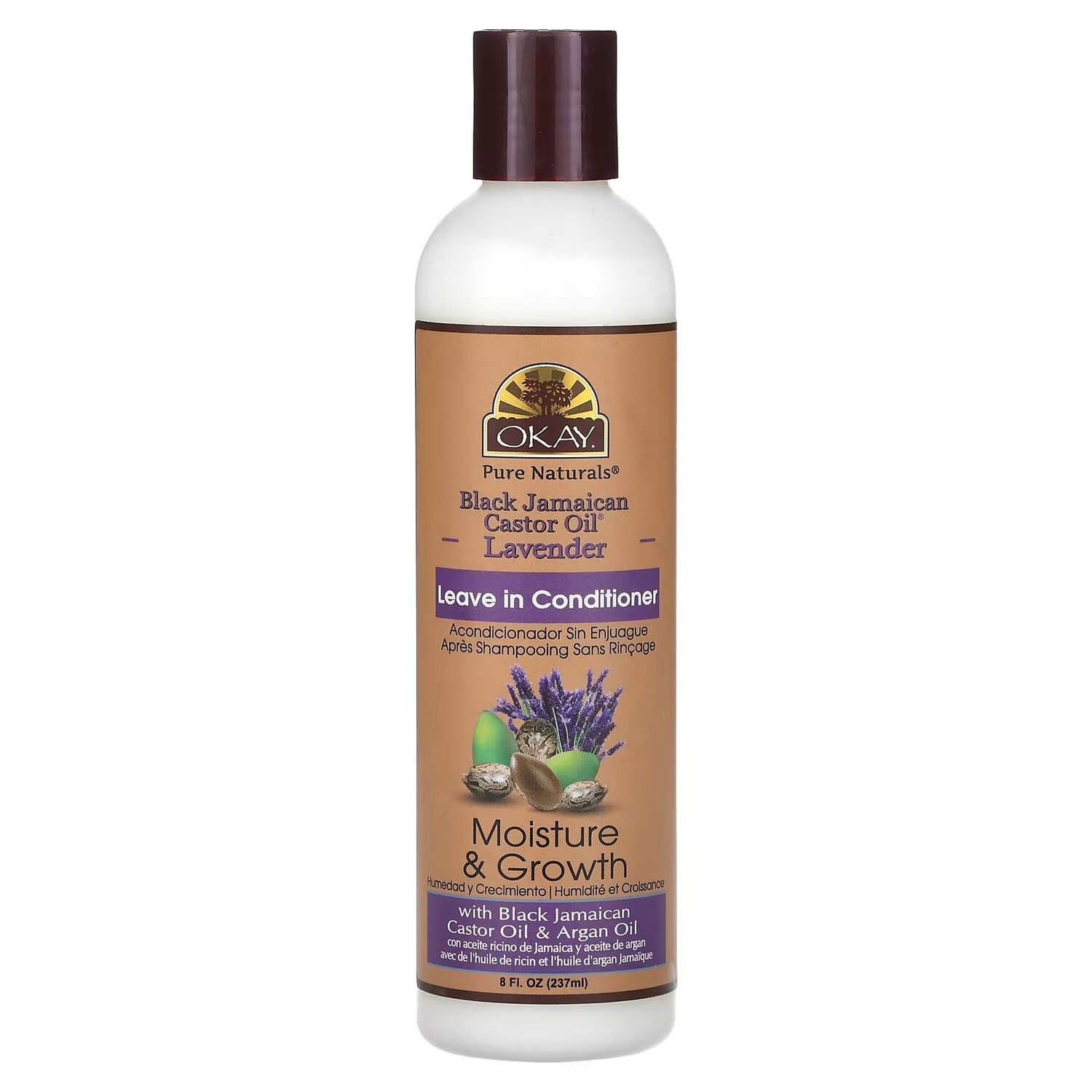 OK Pure Naturals, Черное ямайское касторовое масло, несмываемый кондиционер, лаванда, 8 жидких унций (237 мл) Okay Pure Naturals
OK Pure Naturals, Черное ямайское касторовое масло, несмываемый кондиционер, лаванда, 8 жидких унций (237 мл) Okay Pure Naturals