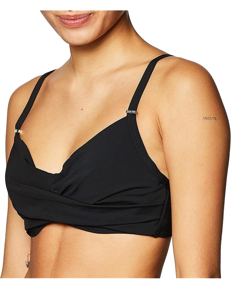 Пляжный топ Calvin Klein Twist Underwire Bikini Swimsuit Top, черный
Пляжный топ Calvin Klein Twist Underwire Bikini Swimsuit Top, черный
