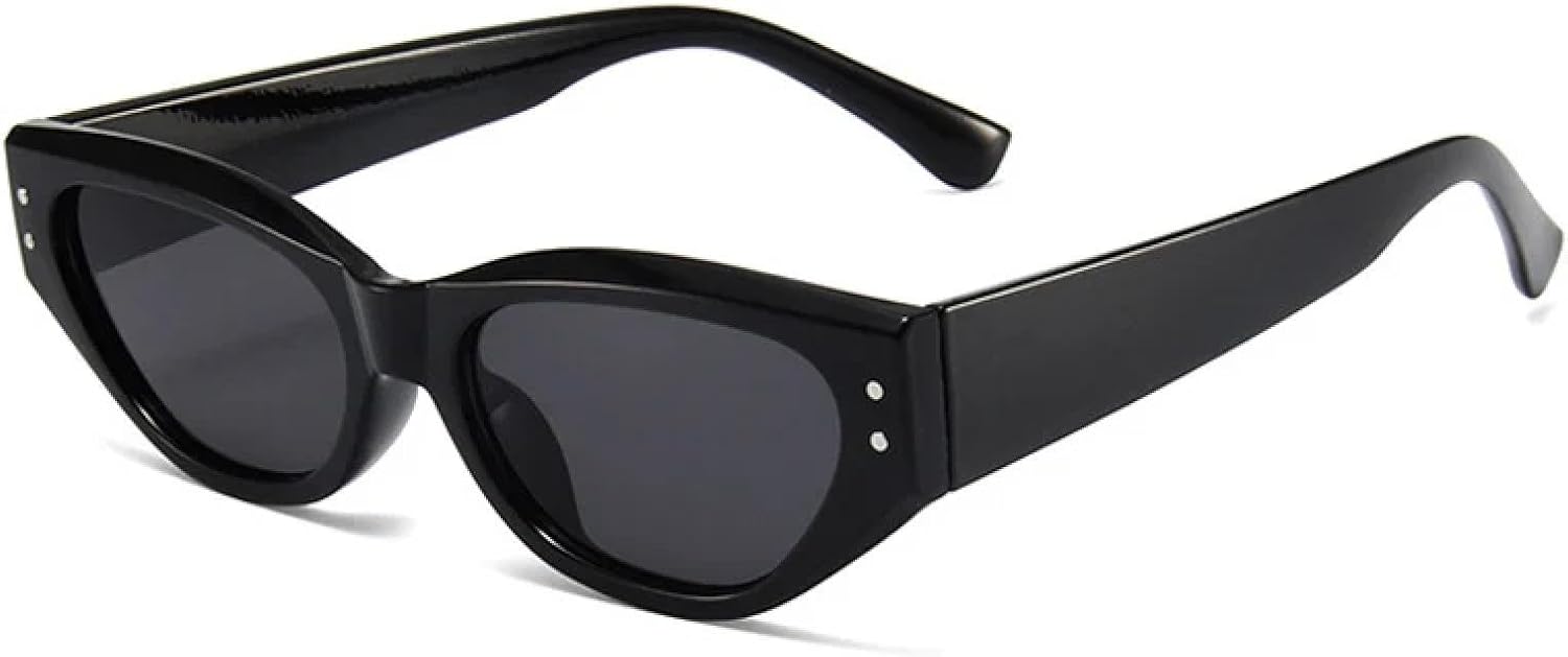 Солнцезащитные очки с защитой от УФ-излучения UV400 | Маленькие очки «кошачий глаз» для женщин, желейные, мужские, в стиле панк с заклепками, для занятий спортом на открытом воздухе и вождения DSVIGF, Black Grey
Солнцезащитные очки с защитой от УФ-излучения UV400 | Маленькие очки «кошачий глаз» для женщин, желейные, мужские, в стиле панк с заклепками, для занятий спортом на открытом воздухе и вождения DSVIGF, Black Grey