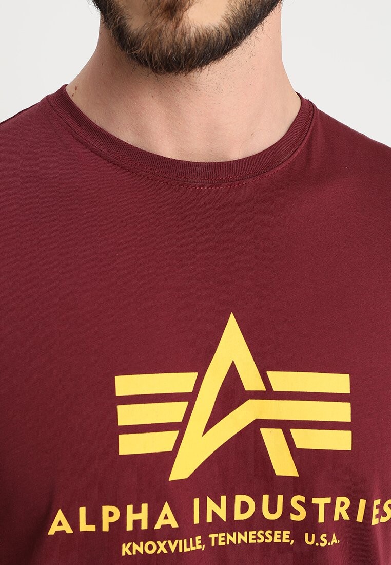 Футболка с принтом Alpha Industries, бордовая
Футболка с принтом Alpha Industries, бордовая