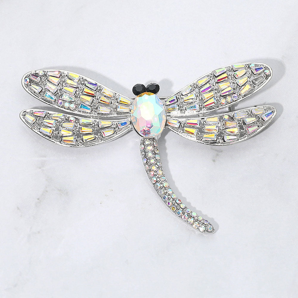 Брошь-булавка «Стрекоза», украшенная сверкающими камнями Fashnzfab, Ab, Silver
Брошь-булавка «Стрекоза», украшенная сверкающими камнями Fashnzfab, Ab, Silver