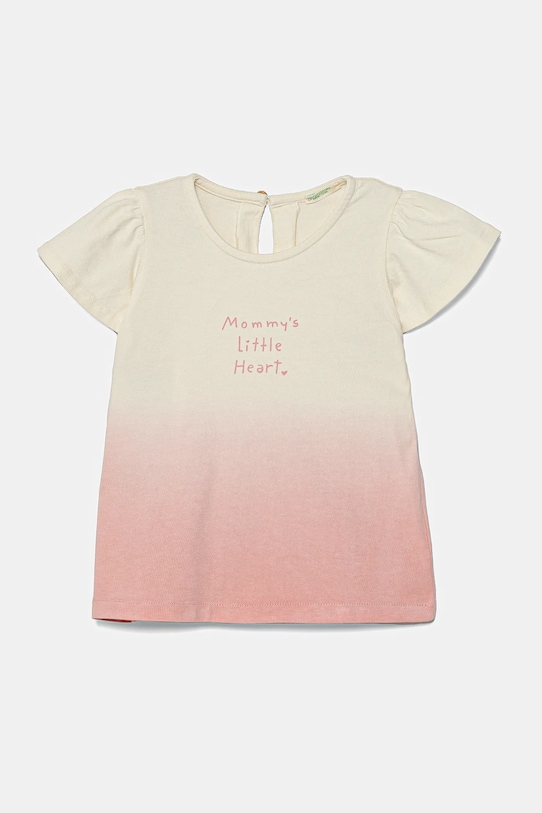 Хлопковая футболка для малышей United Colors Of Benetton, розовый 
Хлопковая футболка для малышей United Colors Of Benetton, розовый