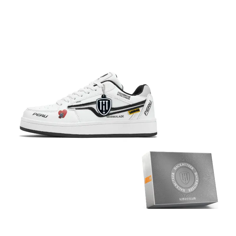 HACKBUTEER Низкие скейтерские кроссовки унисекс в коробке белые, цвет White
HACKBUTEER Низкие скейтерские кроссовки унисекс в коробке белые, цвет White