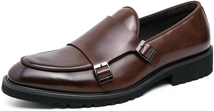 Мужские классические кожаные туфли, с двойными монк-пряжками, кожаные лоферы, подходящие для бизнеса, деловых встреч, вождения, удобные повседневные Zestrelax, коричневый
Мужские классические кожаные туфли, с двойными монк-пряжками, кожаные лоферы, подходящие для бизнеса, деловых встреч, вождения, удобные повседневные Zestrelax, коричневый