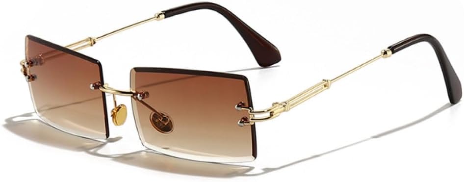 Модные солнцезащитные очки 2027 года, маленькие прямоугольные, стильные, для женщин и мужчин, без оправы, для велоспорта, ретро, защита от УФ-излучения UV400 MTZJH, Gold Tea C3
Модные солнцезащитные очки 2027 года, маленькие прямоугольные, стильные, для женщин и мужчин, без оправы, для велоспорта, ретро, защита от УФ-излучения UV400 MTZJH, Gold Tea C3