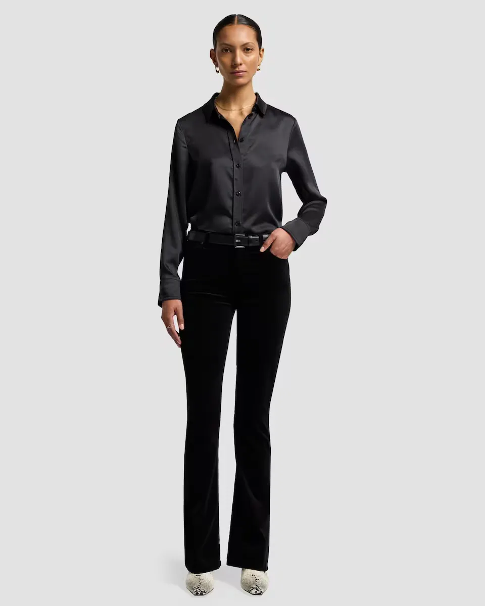 Hw ali женские расклешенные брюки с завышенной талией 7 For all mankind, черный
Hw ali женские расклешенные брюки с завышенной талией 7 For all mankind, черный