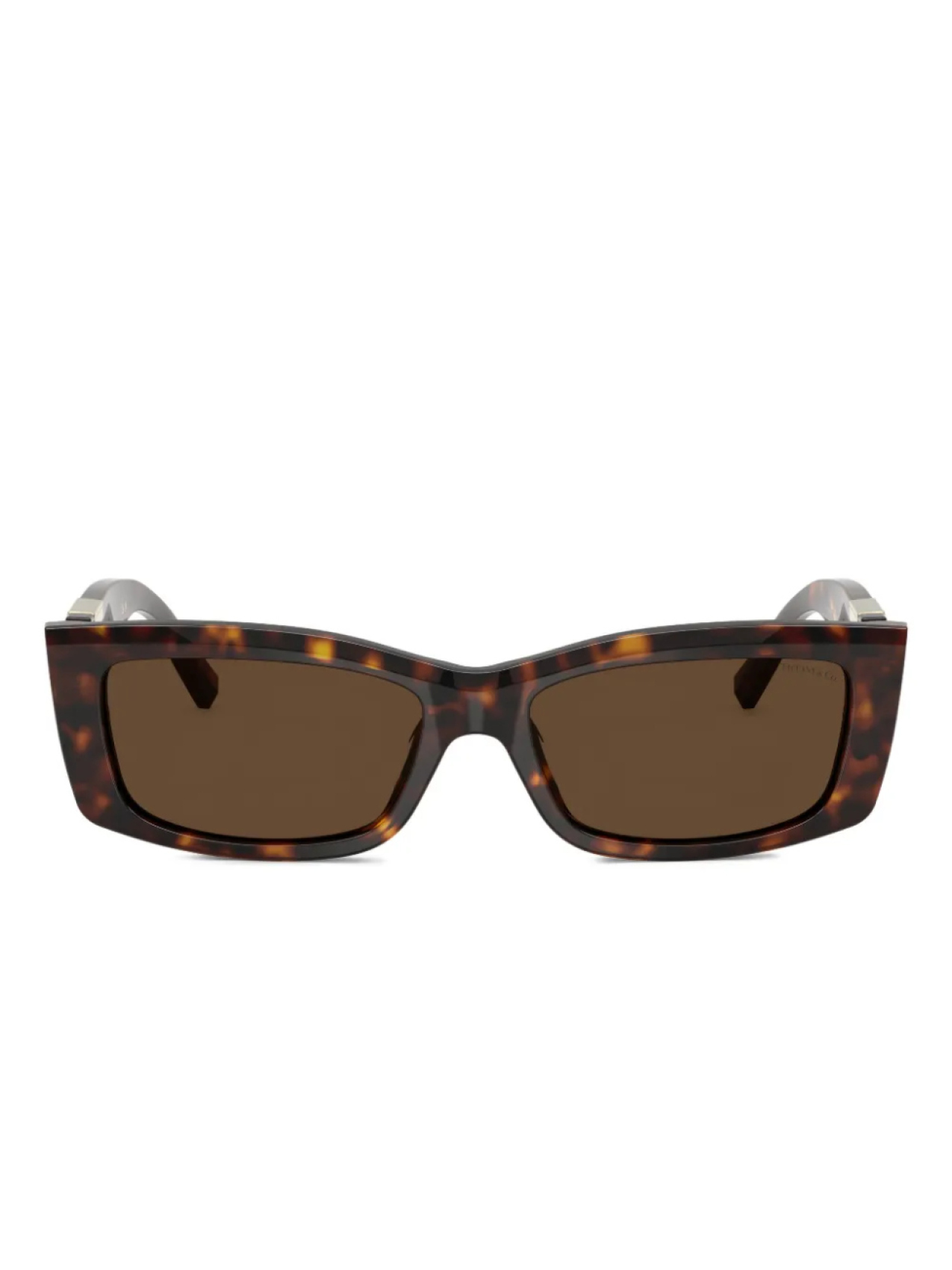 Солнцезащитные очки в черепаховой оправе Tiffany & Co., коричневый 
Солнцезащитные очки в черепаховой оправе Tiffany & Co., коричневый