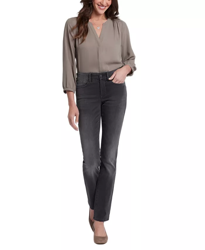 Джинсы Marilyn Straight с завышенной талией NYDJ, черный
Джинсы Marilyn Straight с завышенной талией NYDJ, черный