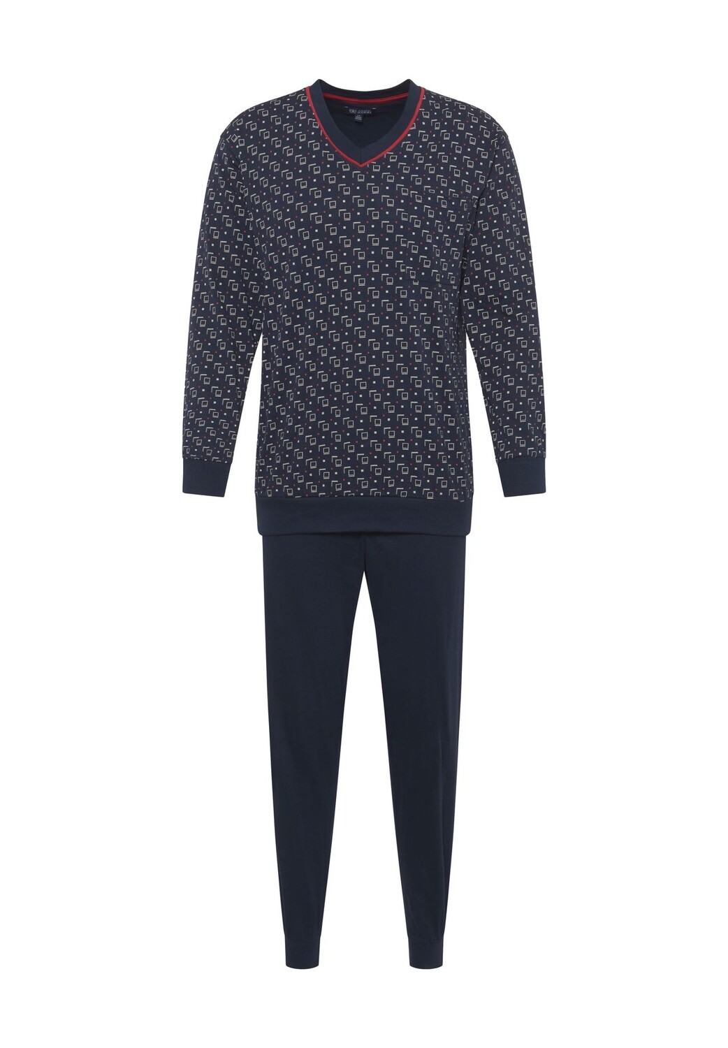 Мужская пижама с V-образным вырезом Dunmore, цвет Marine
Мужская пижама с V-образным вырезом Dunmore, цвет Marine