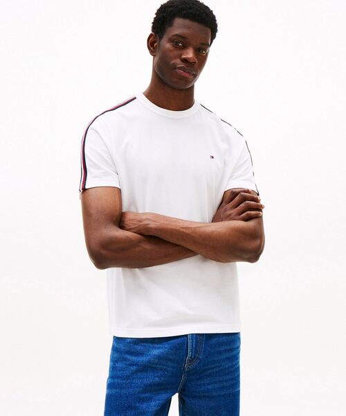 Футболка с полосками, Global Stripe Tape TOMMY HILFIGER, белый
Футболка с полосками, Global Stripe Tape TOMMY HILFIGER, белый