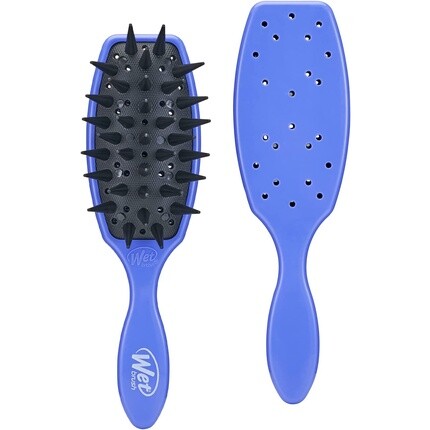 Щетка для ухода Wetbrush Custom Care для равномерного распределения продукта, уменьшения выпадения и поломки - фиолетовая, Wet Brush