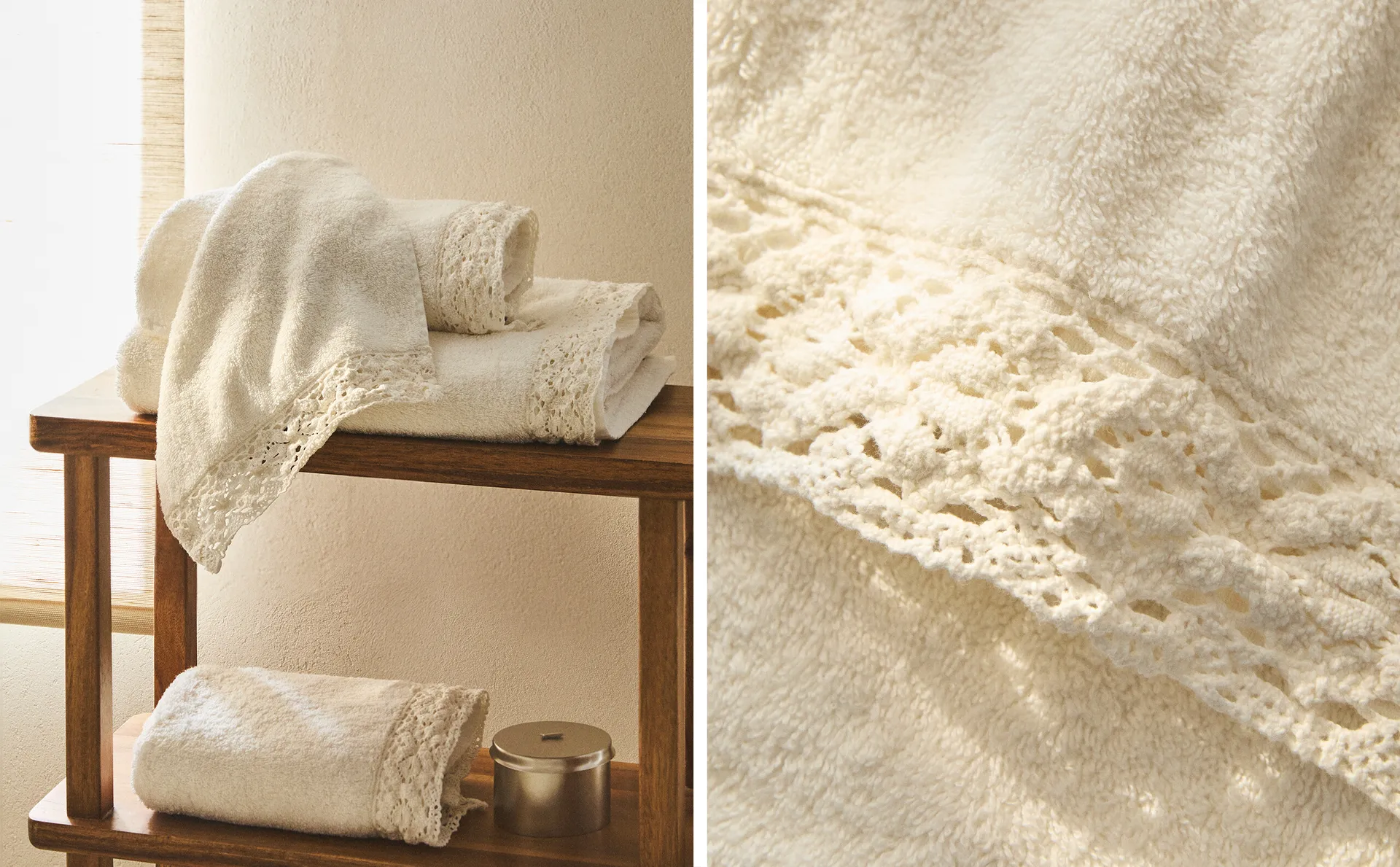 Хлопковое банное полотенце с каймой, связанной крючком Zara Home, цвет Oyster White
Хлопковое банное полотенце с каймой, связанной крючком Zara Home, цвет Oyster White