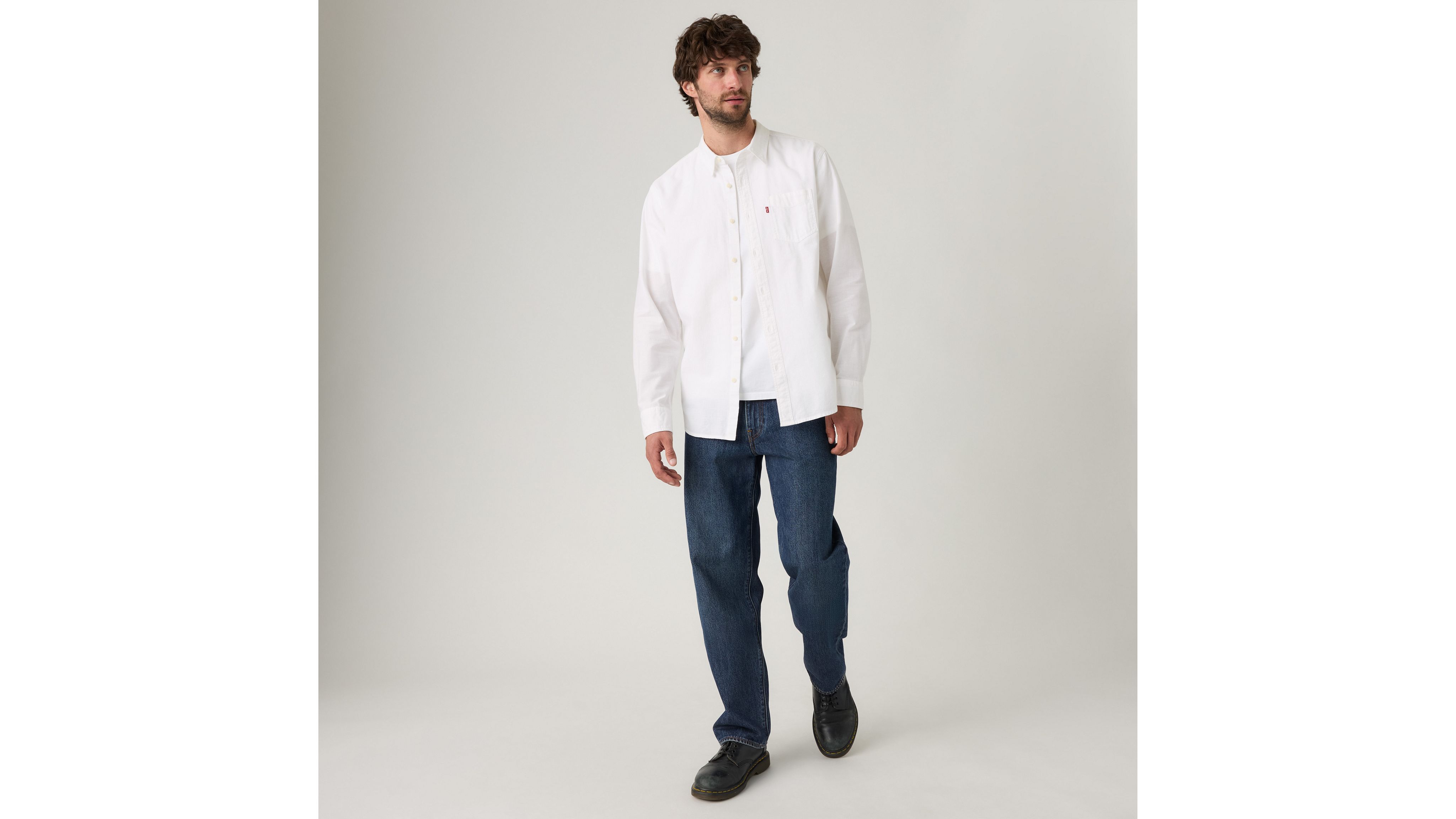 Свободные прямые мужские джинсы 568 Levi's, Check The Score - Dark Wash
Свободные прямые мужские джинсы 568 Levi's, Check The Score - Dark Wash