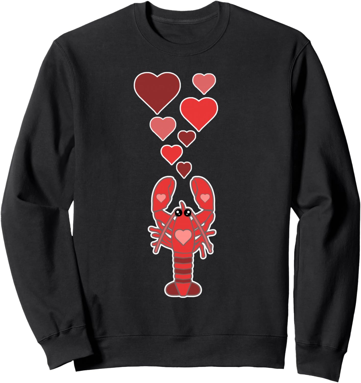 Милая толстовка с сердечком и изображением лобстера Love Lobsters Apparel, черный
Милая толстовка с сердечком и изображением лобстера Love Lobsters Apparel, черный