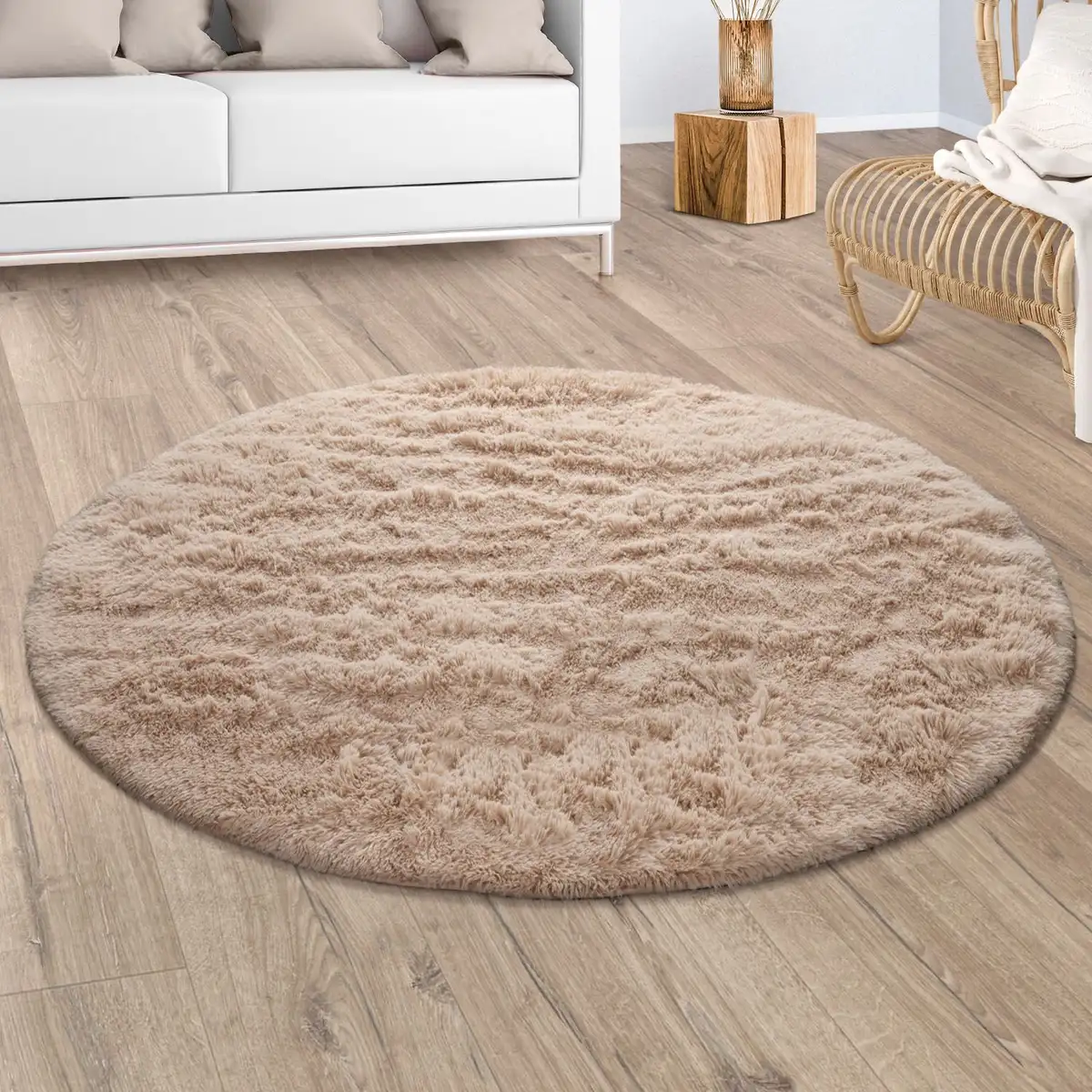 Ковер Paco Home с высоким ворсом "Silky 591", круглый, однотонный, особенно мягкий и приятный Ø 80 см, бежевый
Ковер Paco Home с высоким ворсом "Silky 591", круглый, однотонный, особенно мягкий и приятный Ø 80 см, бежевый
