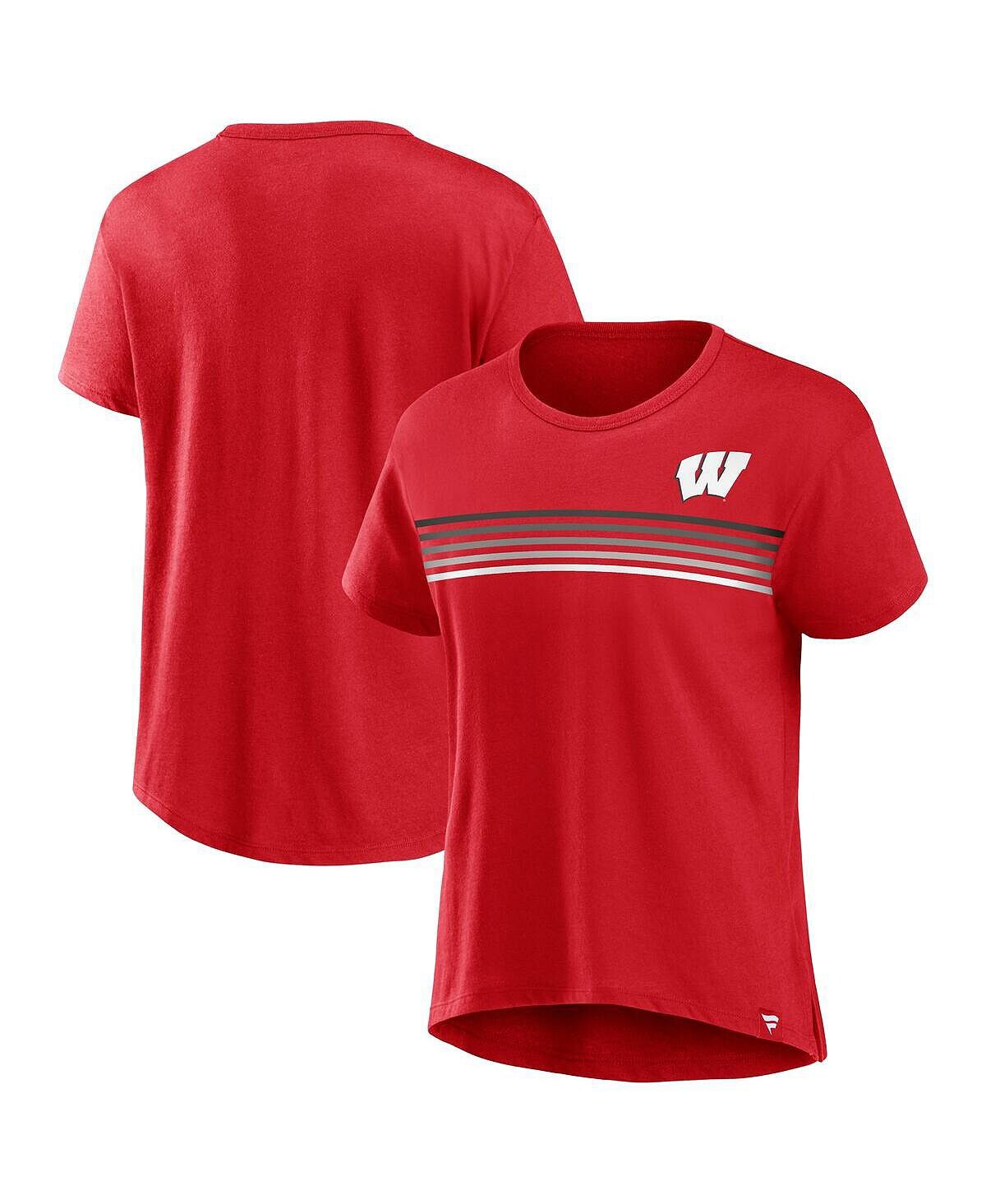 Женская красная футболка с логотипом Wisconsin Badgers Tie Breaker Fanatics, красный
Женская красная футболка с логотипом Wisconsin Badgers Tie Breaker Fanatics, красный