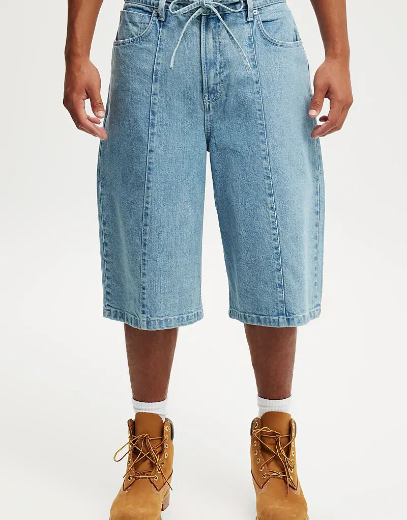 Джинсовые шорты Cotton On спортивного синего цвета Cotton On 
Джинсовые шорты Cotton On спортивного синего цвета Cotton On