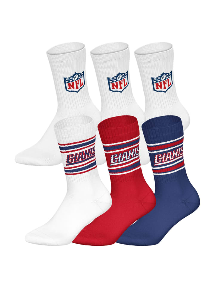 NFL Набор из 6 носков New York Giants 2/White
NFL Набор из 6 носков New York Giants 2/White