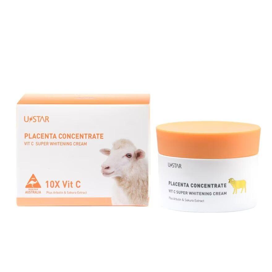 UStar Ustar Placenta Concentrate Vit C Супер отбеливающий крем 100г, White
UStar Ustar Placenta Concentrate Vit C Супер отбеливающий крем 100г, White