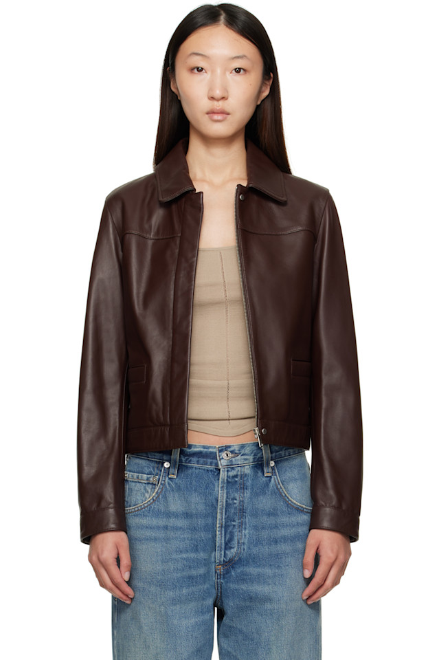 Кожаная куртка Ascot Loulou De Saison, коричневый
Кожаная куртка Ascot Loulou De Saison, коричневый