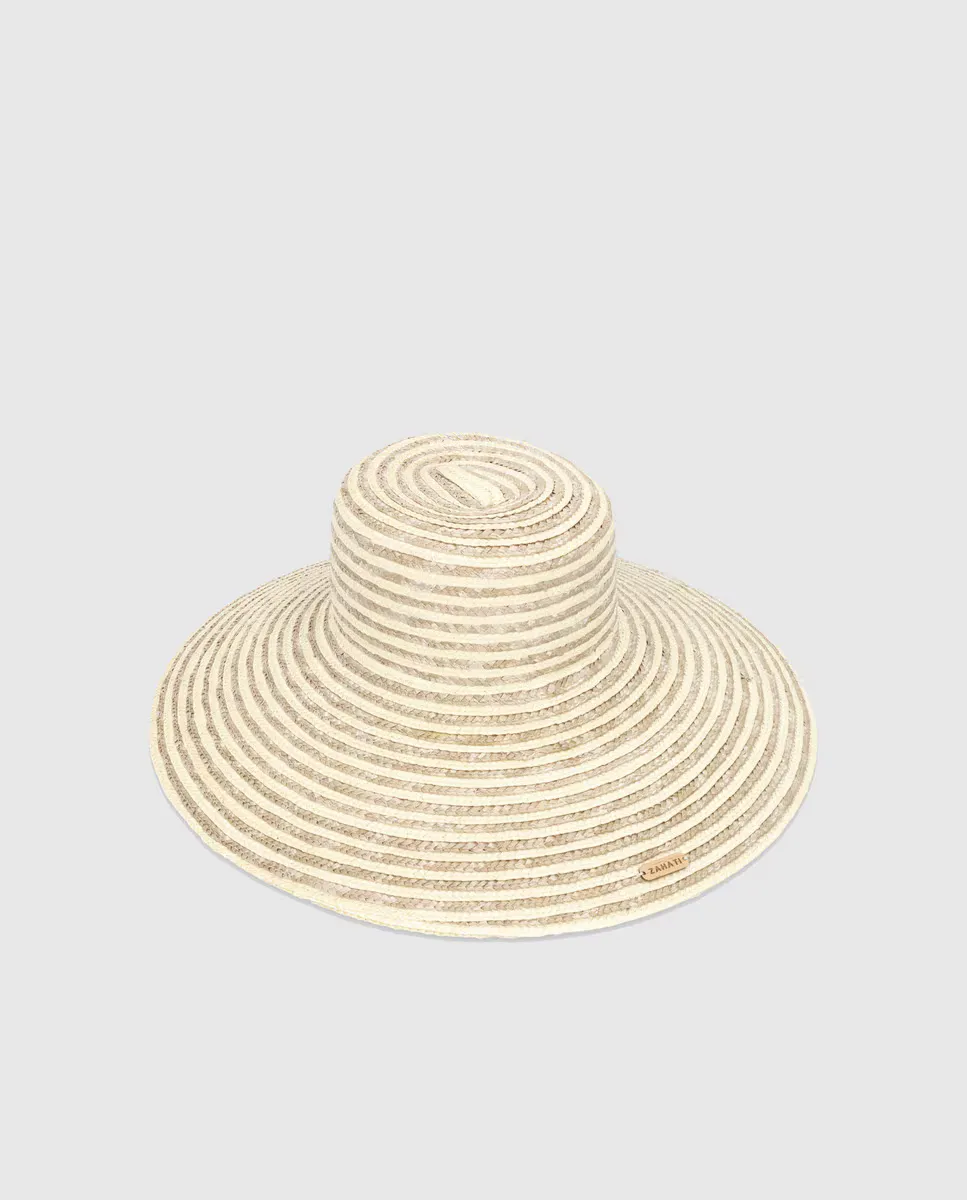 Соломенная шляпа бело-золотистого цвета Zahati, белый
Соломенная шляпа бело-золотистого цвета Zahati, белый