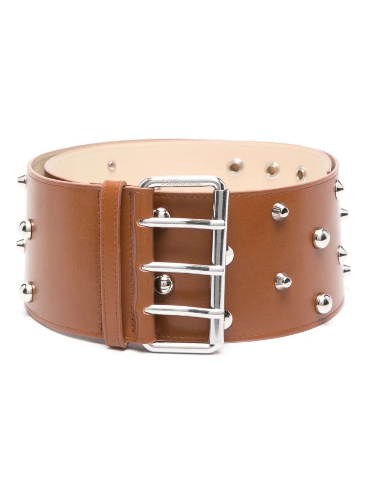 Blumarine ремень с заклепками, коричневый
Blumarine ремень с заклепками, коричневый