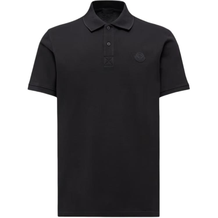 Поло с коротким рукавом и нашивкой с логотипом Moncler, черный
Поло с коротким рукавом и нашивкой с логотипом Moncler, черный