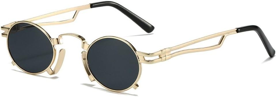 Ретро маленькие овальные солнцезащитные очки для женщин, модные, с уникальной металлической оправой, защита от УФ-излучения UV400, для мужчин, панк, красные и желтые солнцезащитные очки SKFGNX, Golden Grey
Ретро маленькие овальные солнцезащитные очки для женщин, модные, с уникальной металлической оправой, защита от УФ-излучения UV400, для мужчин, панк, красные и желтые солнцезащитные очки SKFGNX, Golden Grey