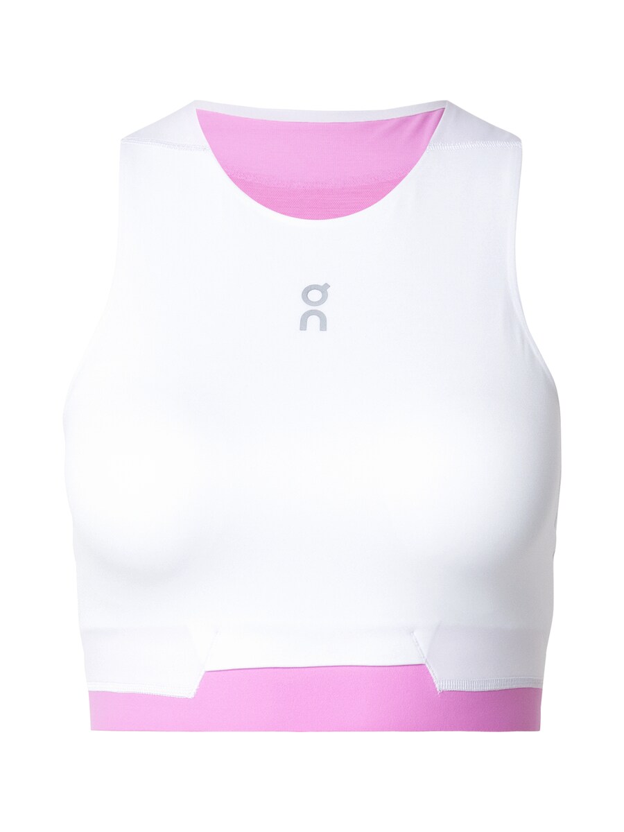 Спортивный бюстгальтер без косточек On, белый 
Спортивный бюстгальтер без косточек On, белый