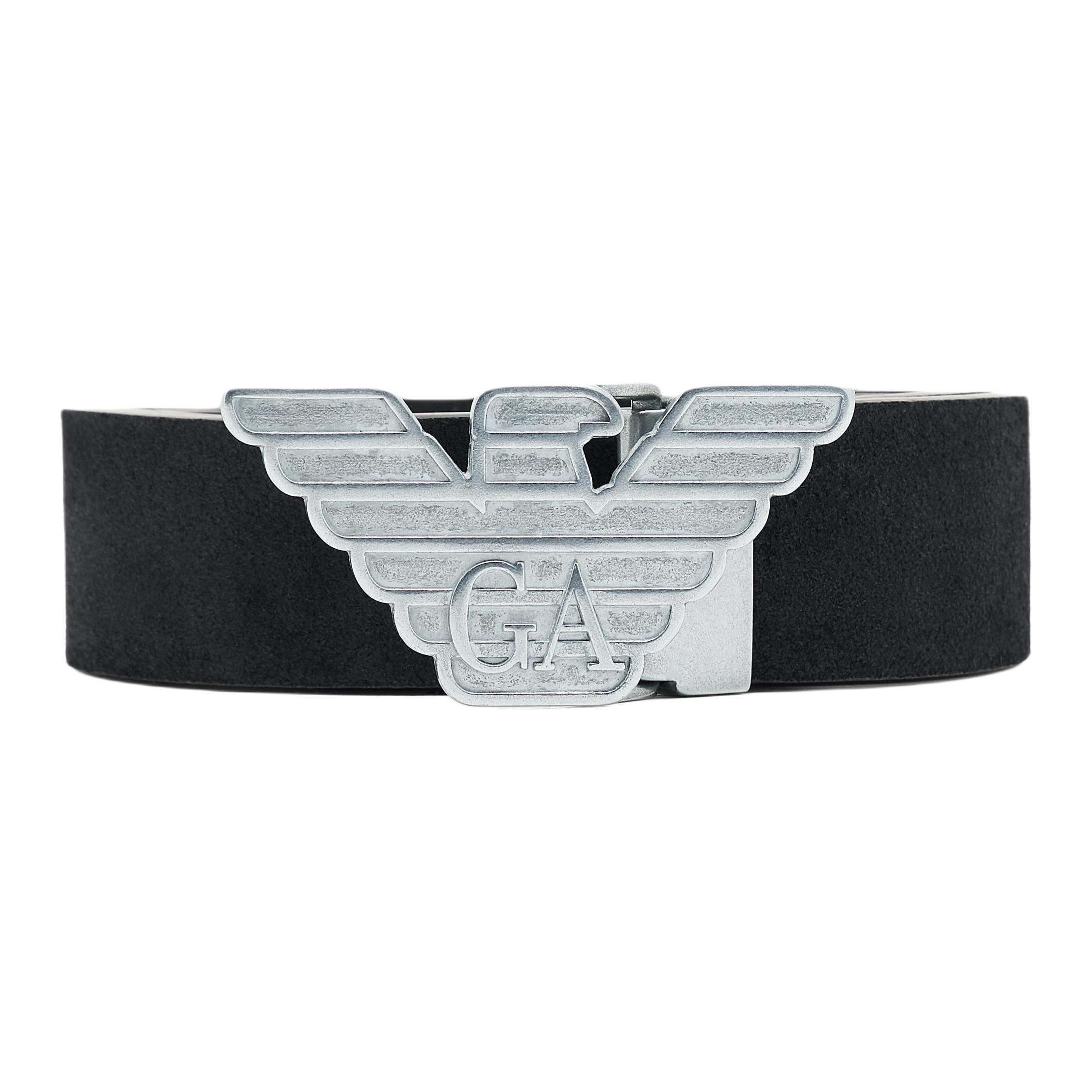 EMPORIO ARMANI Нью-Йоркский гладкий кожаный ремень с орлиной пряжкой, Black
EMPORIO ARMANI Нью-Йоркский гладкий кожаный ремень с орлиной пряжкой, Black